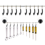 2PCS Garage Tool Organizer Wall Mount with 20 Heavy Duty S Hooks