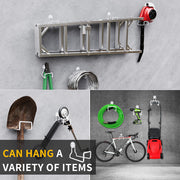 4-Pack Heavy Duty Steel Garage Storage Hooks Yard Garden Tool Organizer