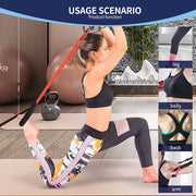 6-Pack Home Gym Exercise Workout Anchors with 6 Pcs Resistance Bands