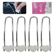 4 Pcs Car Seat Back Hooks Metal Headrest Hangers Hooks for Car Organizer and Storage